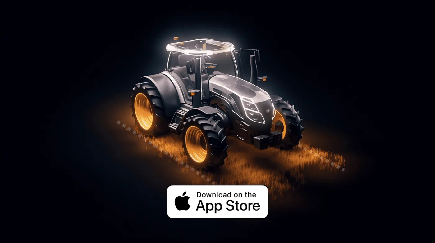 Tractor GPS running on iPhone